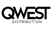 Black QWEST DISTRIBUTION logo text on a plain white background.